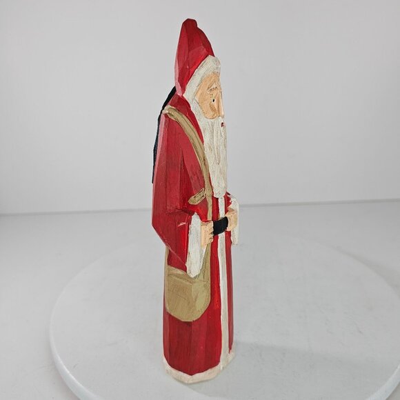 Vintage Midwest Of Cannon Falls Wooden Santa Claus Figurine Christmas 8" Tall - Picture 7 of 9
